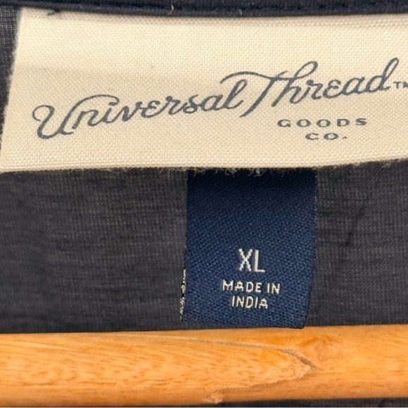 NWOT Puff Sleeve Lightweight Cottagecore A-Line Maxi Dress Navy Universal Thread - Picture 11 of 11